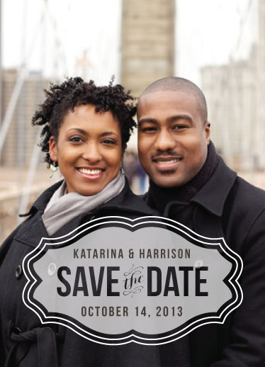 save the date cards - love is a blur