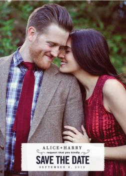 Tape it up! Save the Date Cards