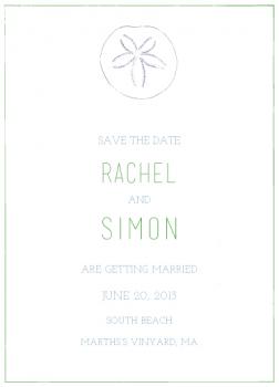 Sand Dollar Save the Date Cards