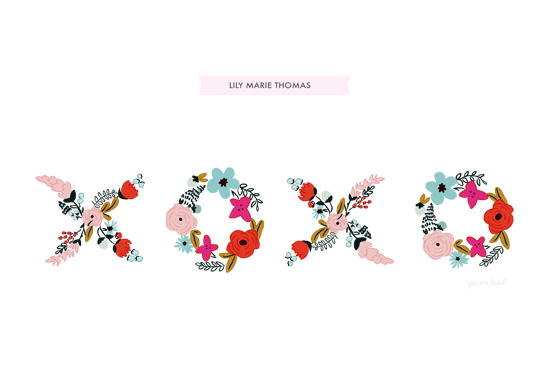 art prints - XOXO by Alyse Thomson