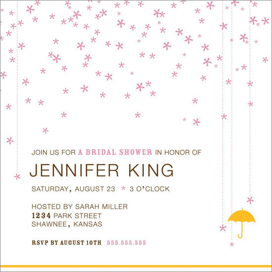 bridal shower invitations sprinkle at