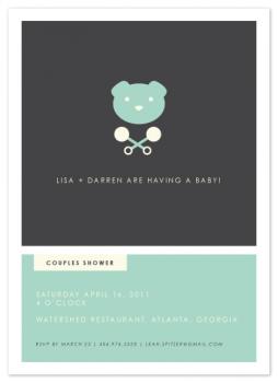 Hipster Modern Baby Shower Invite