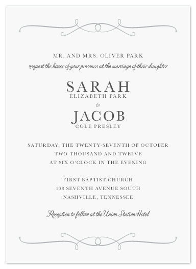 Wedding Invitation Hosted By Couple 1