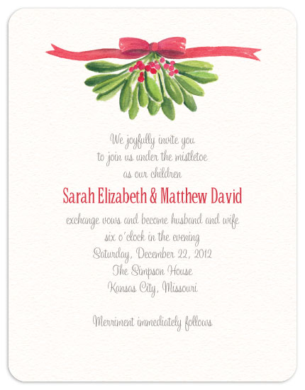 wedding invitations under the mistletoe at minted com 38bf75b5061cdd4679820a1f9c8a0bba wedding invitations under the mistletoe at minted com,