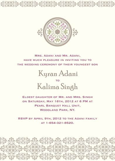 Wedding Invitations Modern Indian Wedding At Minted Com