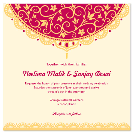 wedding invitations - Indian Veil at Minted.com