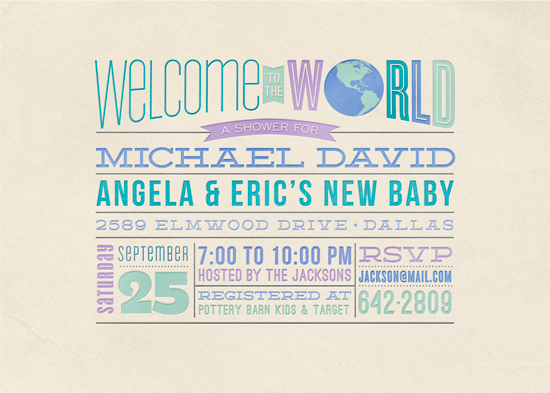 Welcome Baby Shower Invitations 9