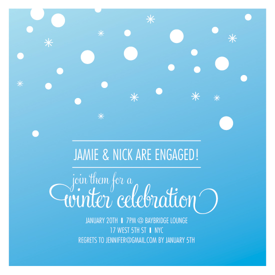 Party Invitations Winter Wonderland Engagement Party At Minted Com
