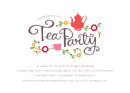 invitation wedding 2010 word template at Minted.com invitations   party party tea